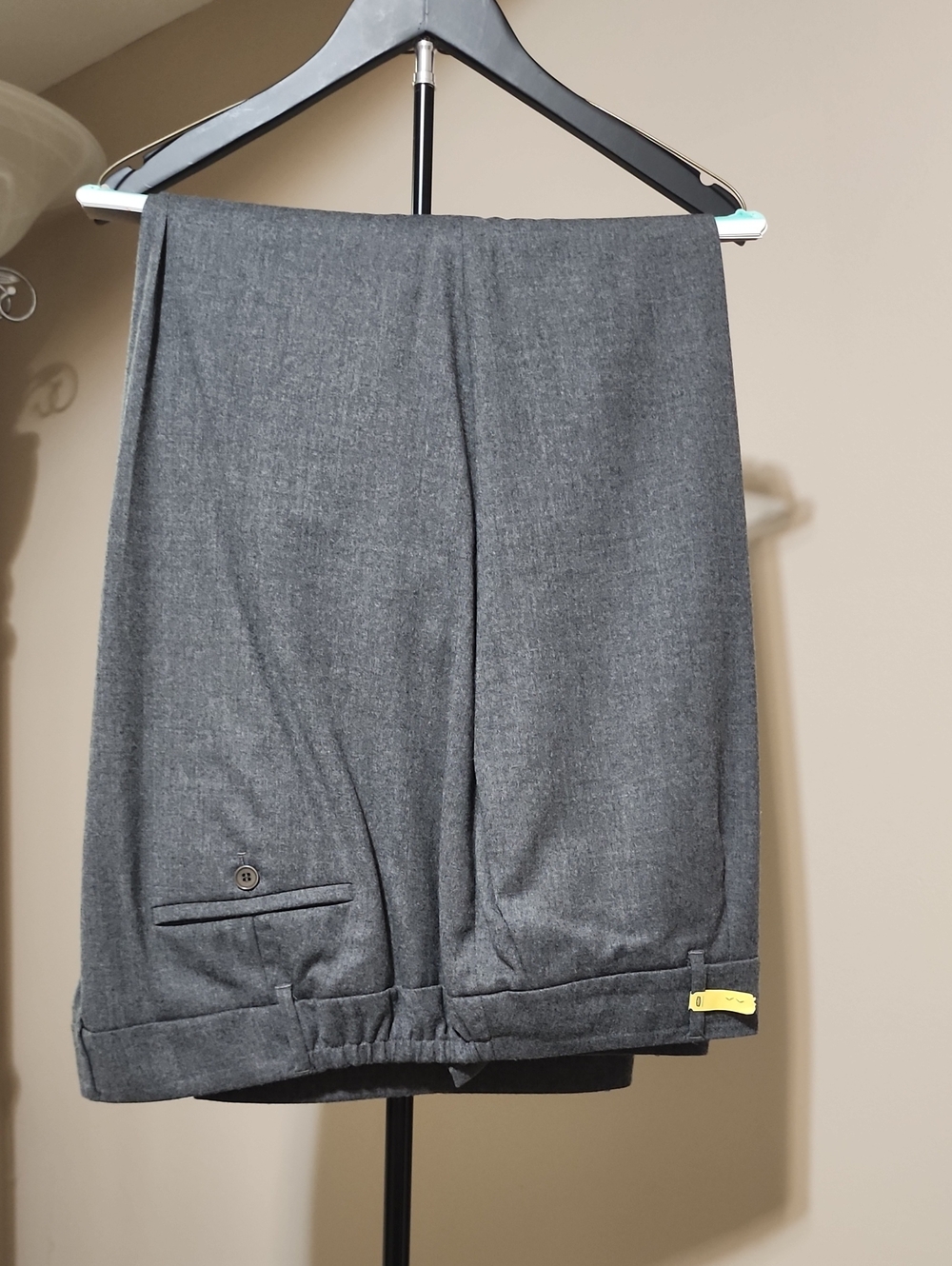 Talbots Charcoal Gray Straight-Leg Dress Trousers